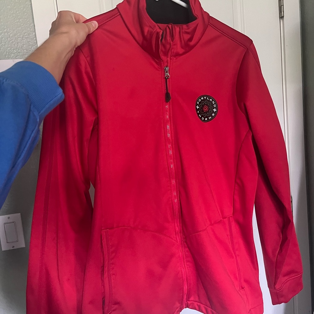 Red Nike dry fit Zip-Up Jacket